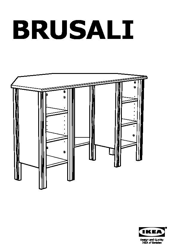 ergonomic Brusali Corner Desk Dimensions for Small Room