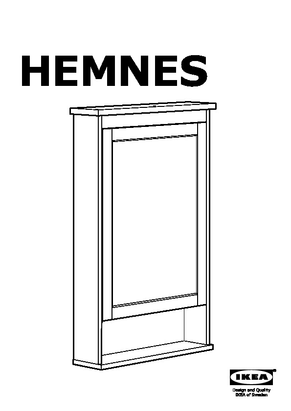 Hemnes Mirror Cabinet With 1 Door White Ikea Canada English