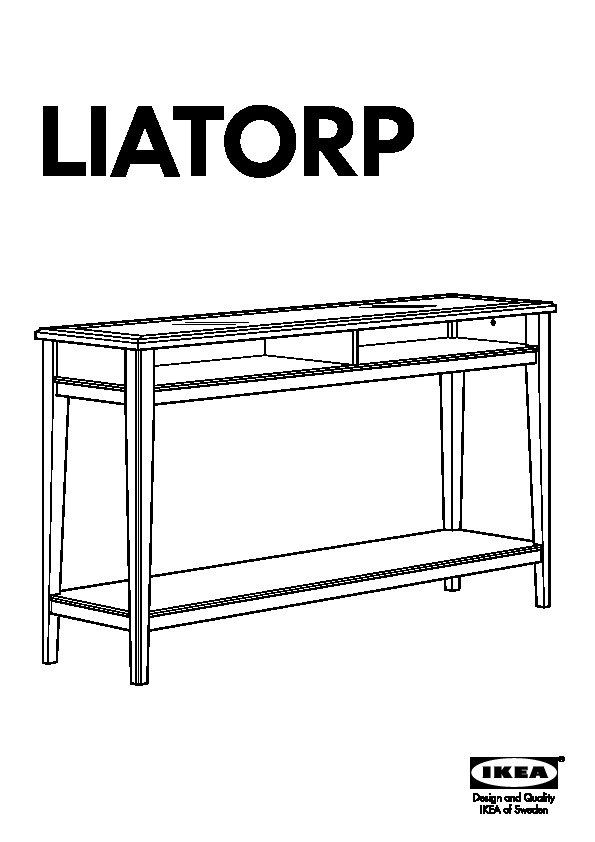 Liatorp Console Table White Glass, Liatorp Sofa Table Instructions
