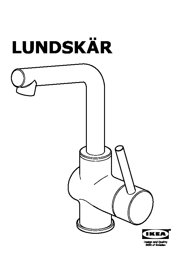 LUNDSKÄR Bath faucet with strainer