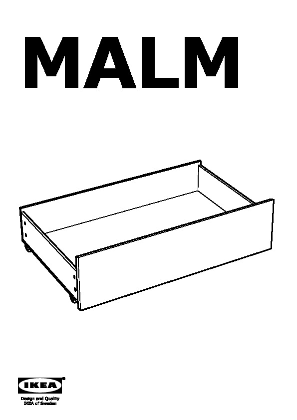 MALM bed storage box