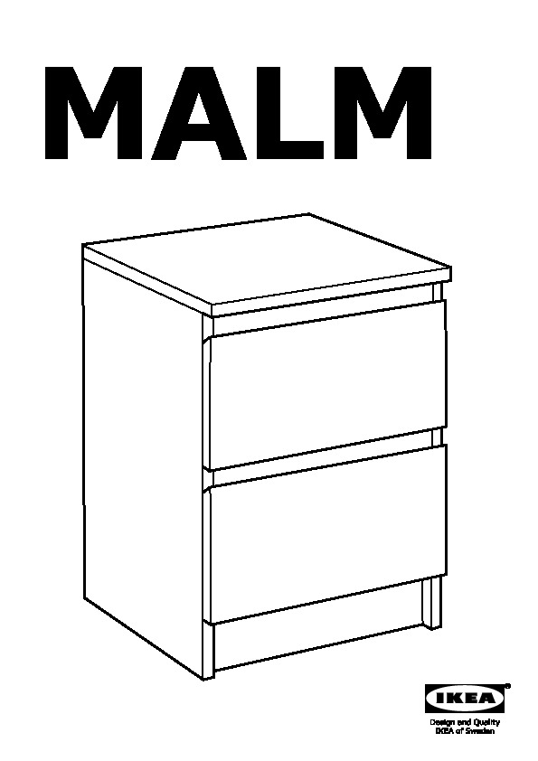 MALM Chest with 2 drawers