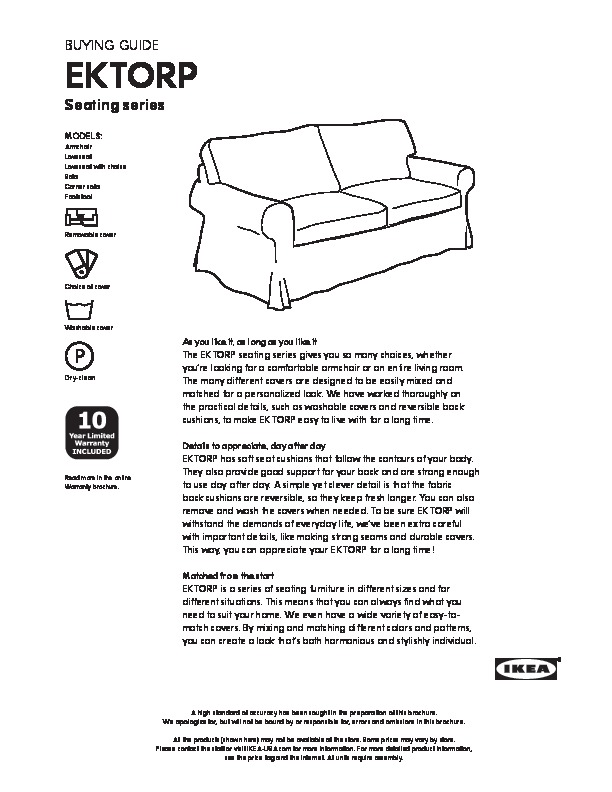 IKEA Canada - EKTORP BG