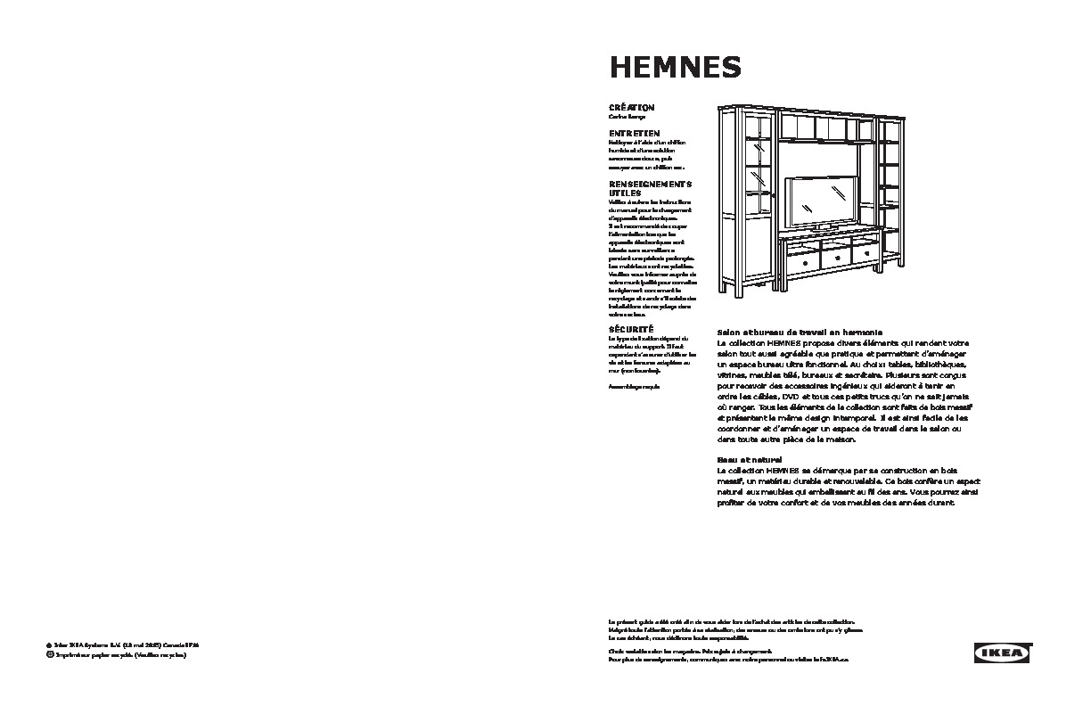 IKEA Canada - HEMNES HFB2 3 buying guide FY16 FR