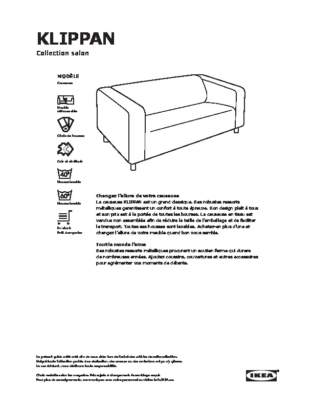 IKEA Canada - KLIPPAN buying guide FY16 FR