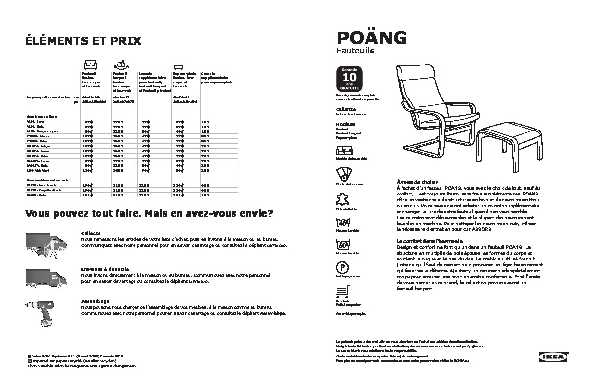 IKEA Canada - POANG buying guide FY16 FR