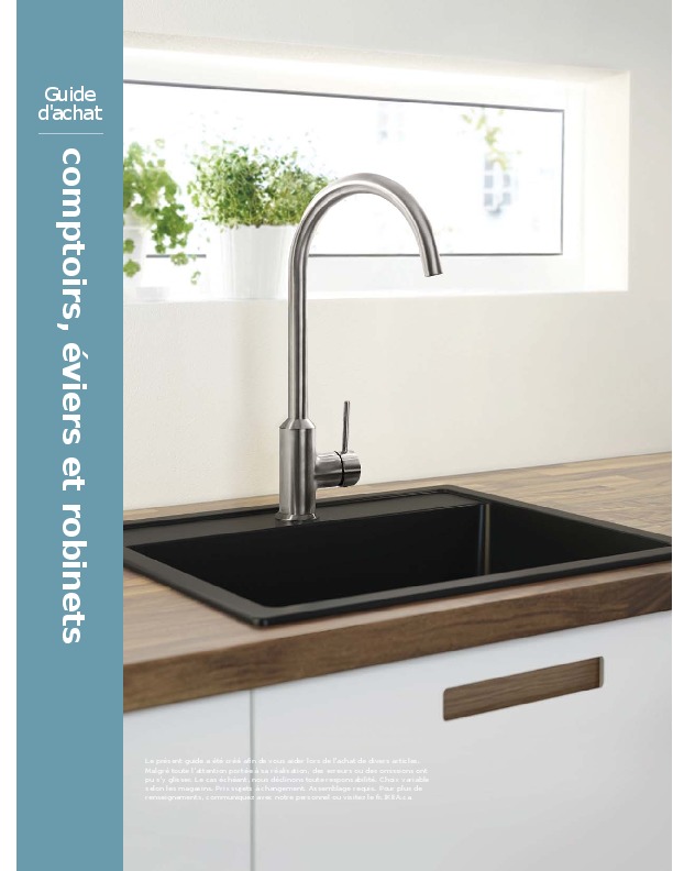 IKEA Canada - SEKTION countertops sinks faucets buying guide FY16 fr v2