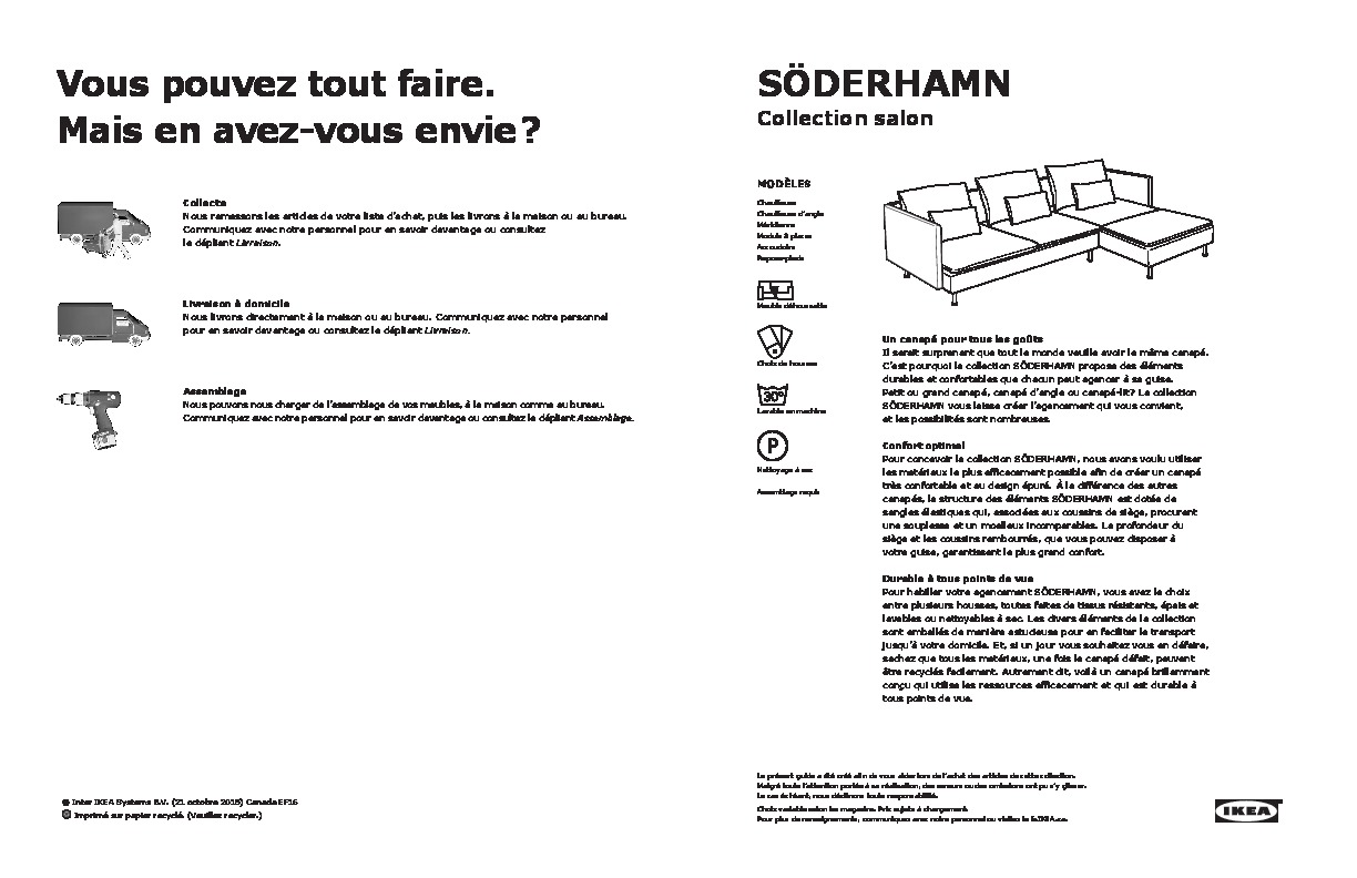 IKEA Canada - SODERHAMN buying guide FY16 FR