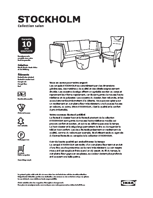 IKEA Canada - STOCKHOLM buying guide FY16 FR