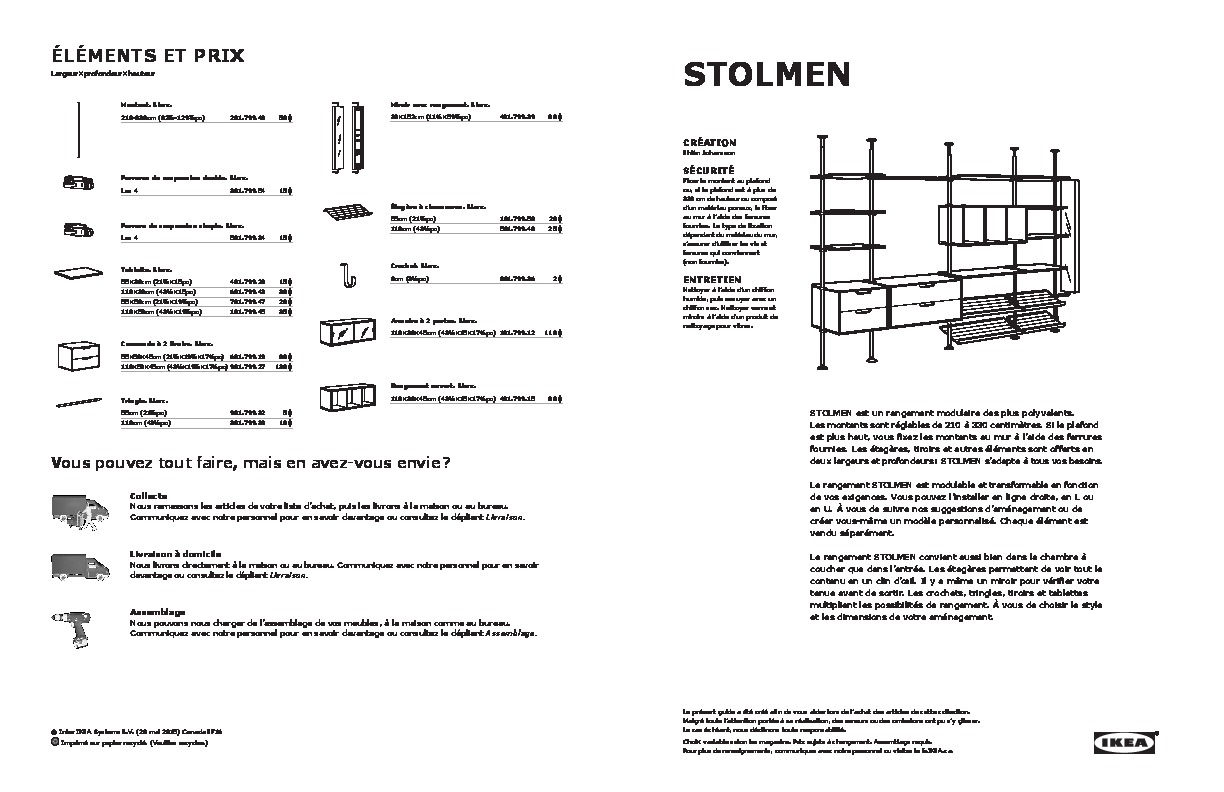 IKEA Canada - STOLMEN buying guide FY16 FR