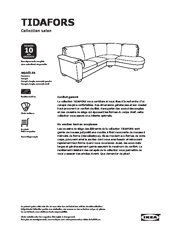 IKEA Canada - TIDAFORS buying guide FY16 FR