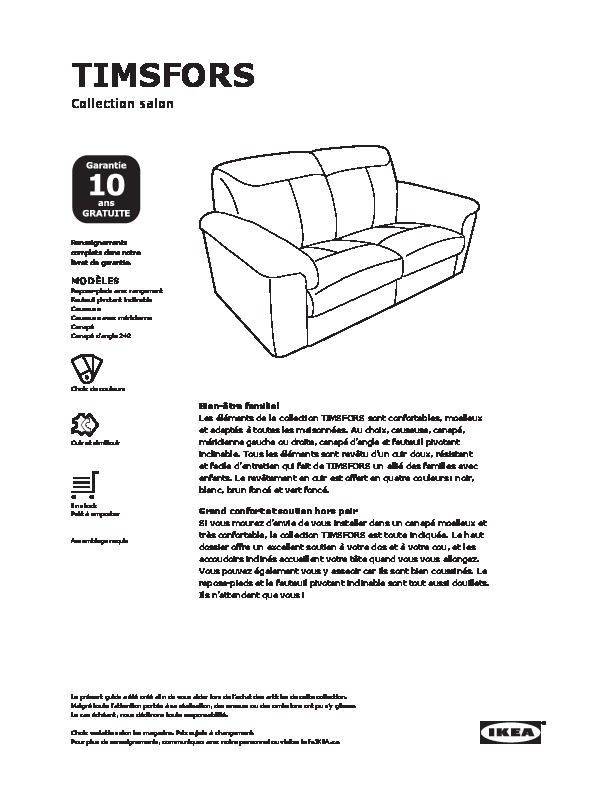 IKEA Canada - TIMSFORS buying guide FY16 FR
