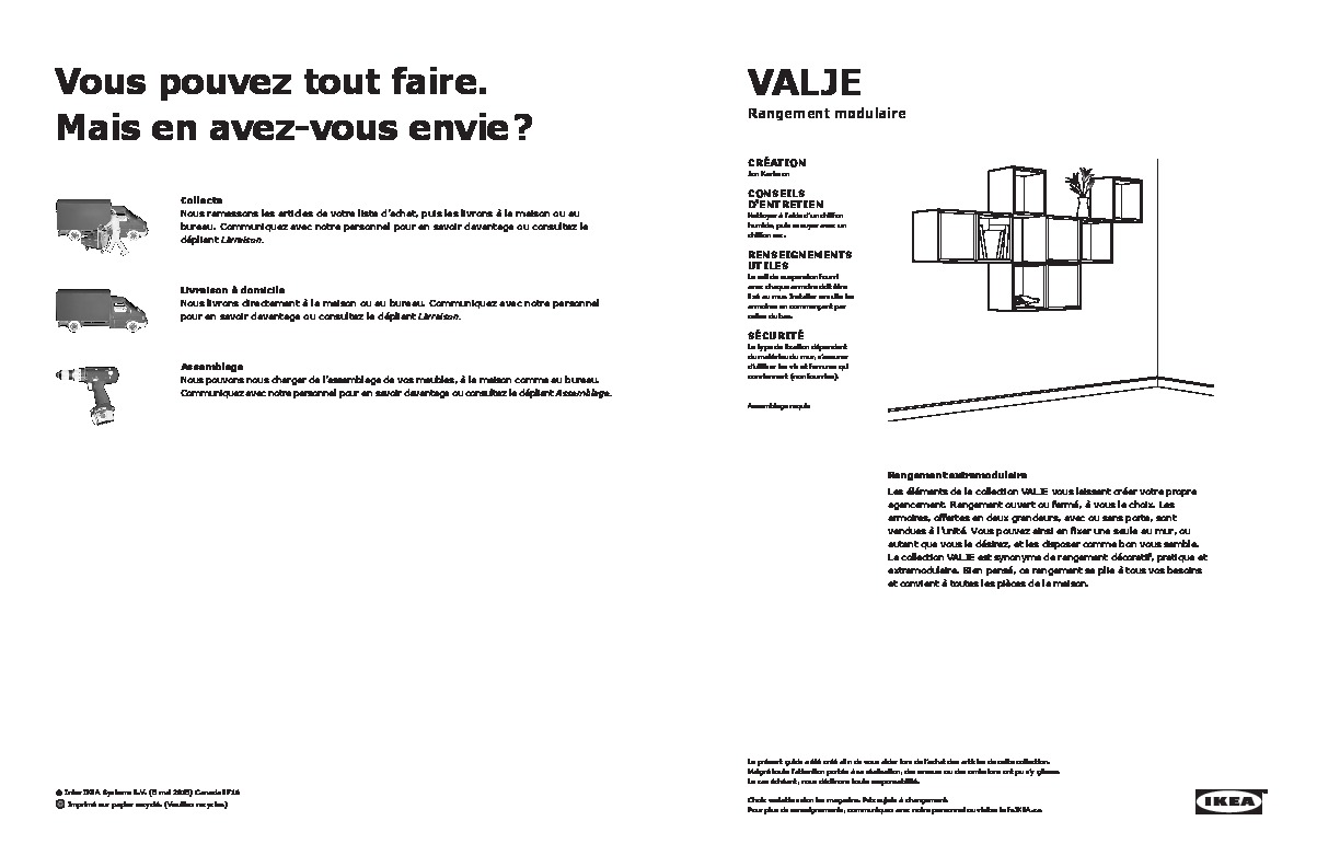 IKEA Canada - VALJE buying guide FY16 FR
