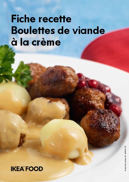 Fiche Recette IKEA Food France