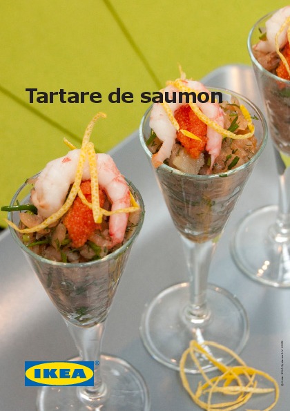 Fiche Recette IKEA Tartare de saumon