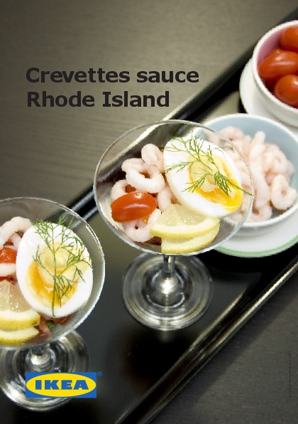 IKEA France - Fiche Recette IKEA Crevettes sauce Rhode Island