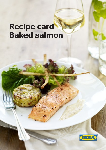 IKEA UK - Recipe card Baked salmon