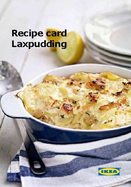 IKEA UK - Recipe card Laxpudding