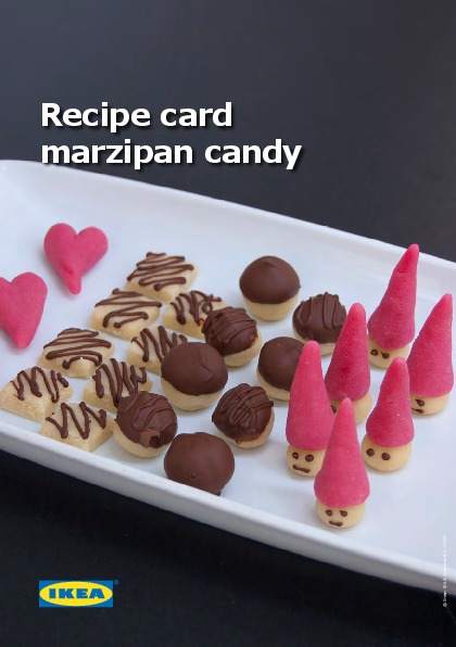 IKEA UK - Recipe card marzipan candy
