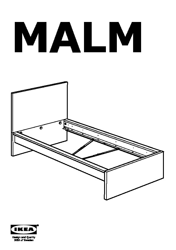 MALM bed frame, high