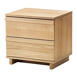 Oppland Chest With 2 Drawers Oak Veneer Ikea United States