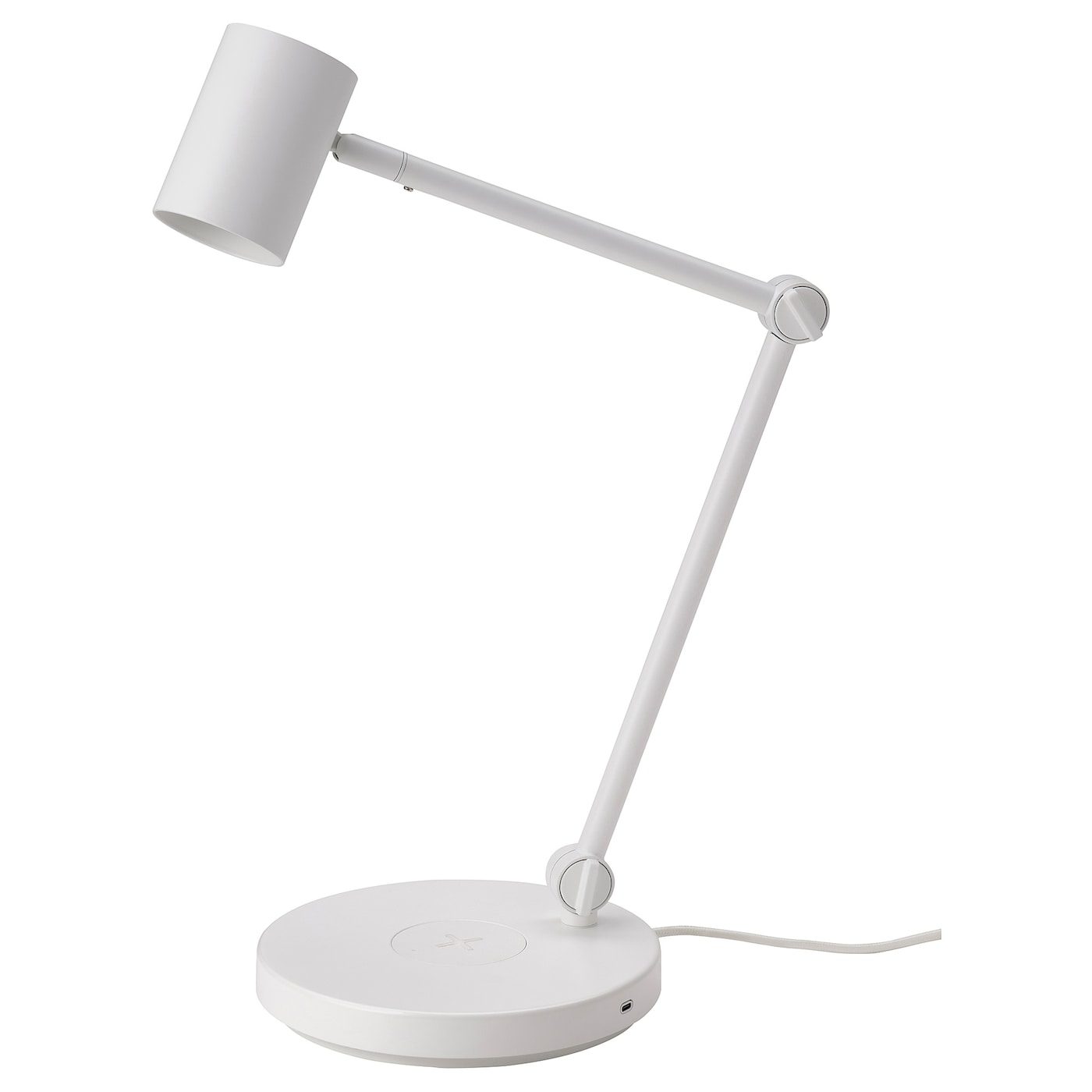 HEKTAR Lampe bureau+station charge s fil, gris foncé - IKEA