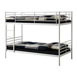 TromsÖ Bunk Bed Frame White Ikeapedia, Ikea Bunk Bed Assembly Instructions Metal