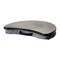 stropdas Reinig de vloer Op de kop van BYLLAN Laptop support Vissle gray, black - IKEAPEDIA