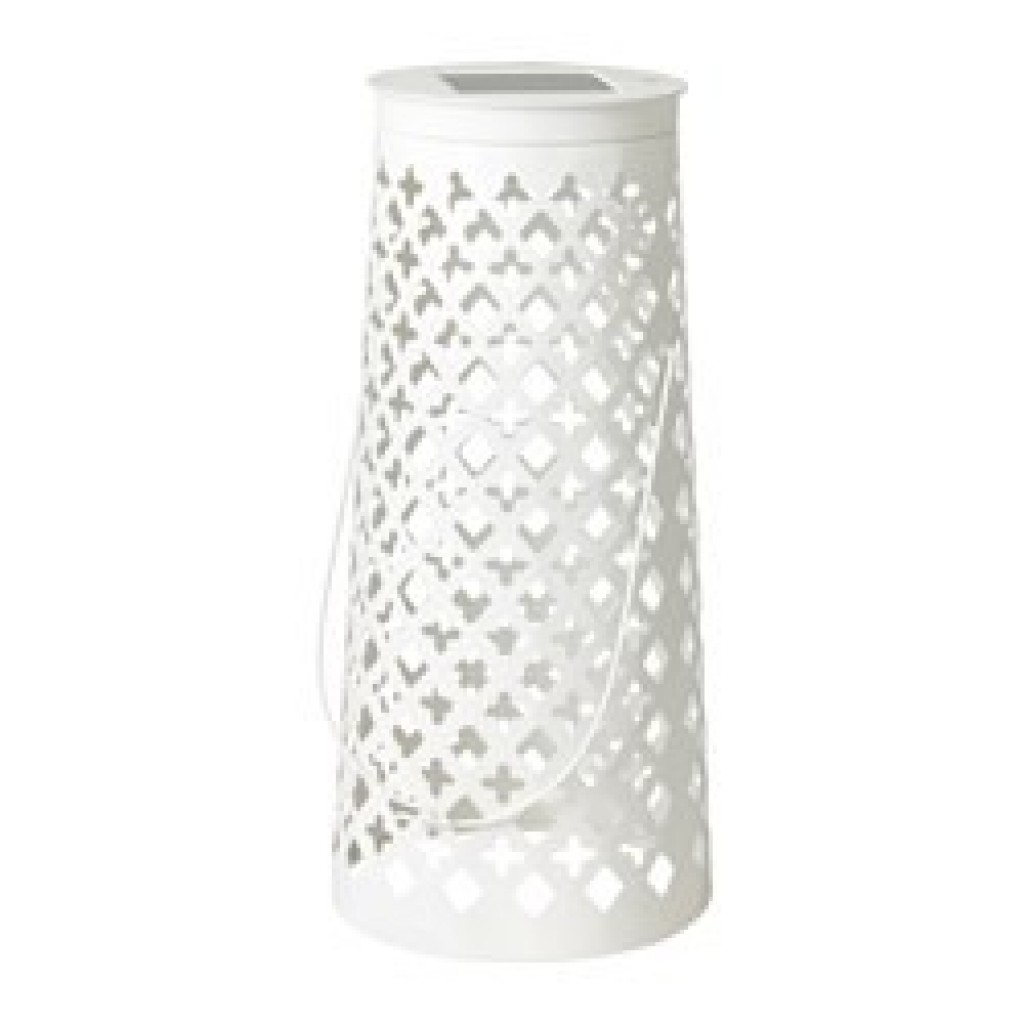 SOLVINDEN solar-powered floor lamp cone-shaped white - IKEAPEDIA