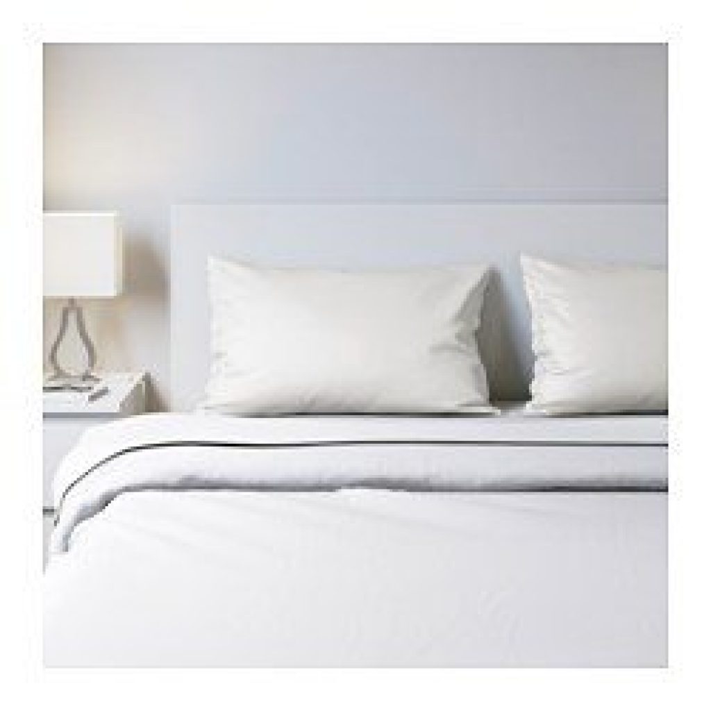 NATTJASMIN Fitted sheet, white, Queen - IKEA