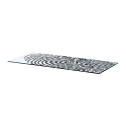 Huisje verlangen Plaatsen GLASHOLM Table top glass, fingerprint pattern - IKEAPEDIA