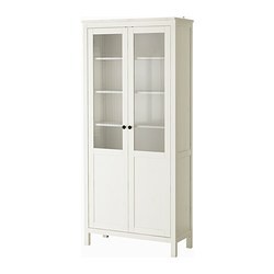 Hemnes Cabinet With Panel Glass Door, Hemnes Bookcase With Doors