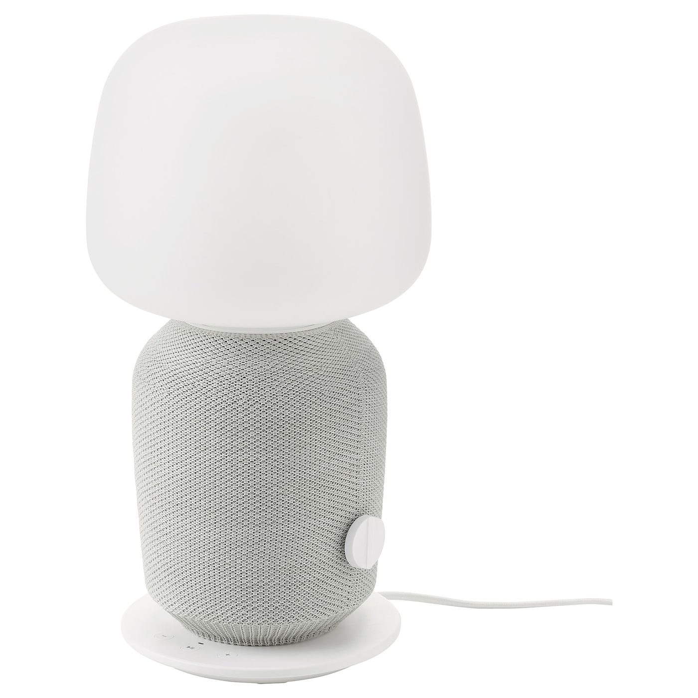 SYMFONISK Lampe enceinte WiFi,abat-jour verre, noir/blanc - IKEA