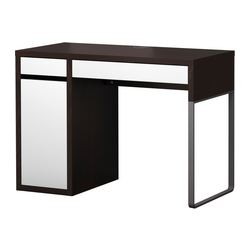 periscoop Zakje Habubu MICKE Desk black-brown, white - IKEAPEDIA