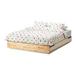 Mandal Bed Frame With Storage Birch, Ikea Mandal Bed Frame