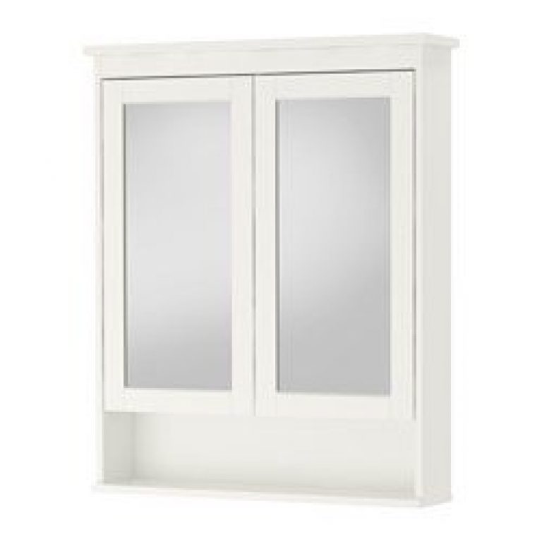 Hemnes Mirror Cabinet With 2 Doors White Ikeapedia