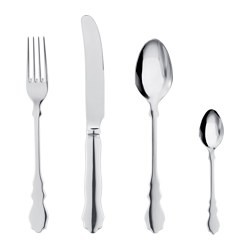 New Ikea High quality SKUREN 24-piece cutlery set Stainless steel  25x14 UK-B786 