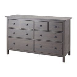 Hemnes 8 Drawer Dresser Dark Gray Gray Stained Ikea United States