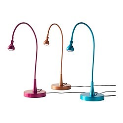 Dierentuin Verwisselbaar tiener JANSJÖ LED work lamp wine red/turquoise, copper-colour - IKEAPEDIA