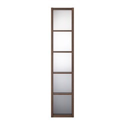 MOLGER Shelf with mirror dark brown - IKEAPEDIA