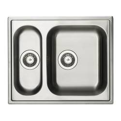 BOHOLMEN sink 1 1/2 bowl stainless steel - IKEAPEDIA