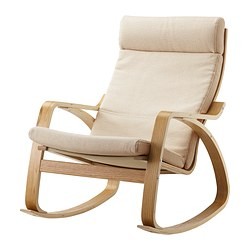 Poang Rocking Chair Oak Veneer Korndal Beige Ikea United Kingdom