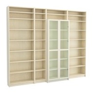 Billy Bookcase With Height Extension Unit Birch Veneer White
