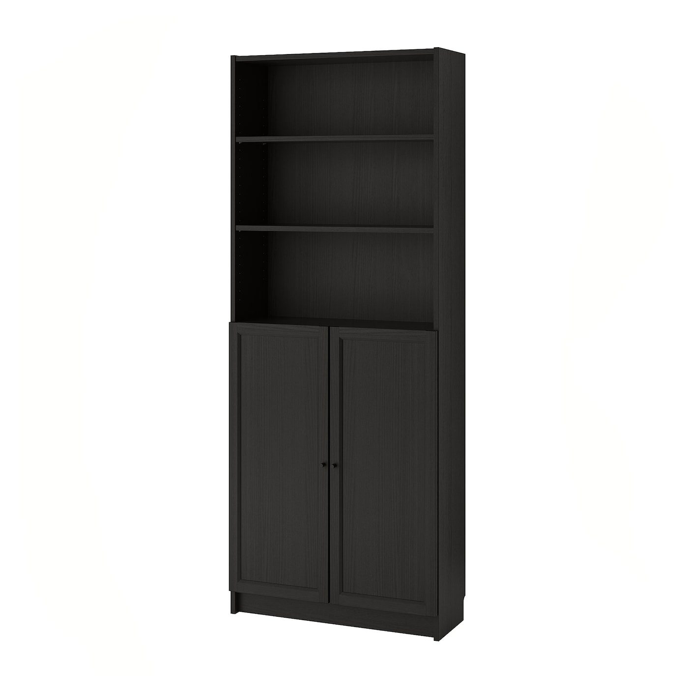 Details on Using a Billy Oxberg Bookcase for Storage, Plus One