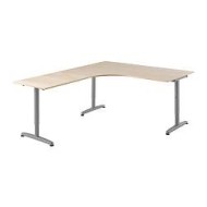 Galant Desk Combination Left Birch Veneer Silver Color Ikea