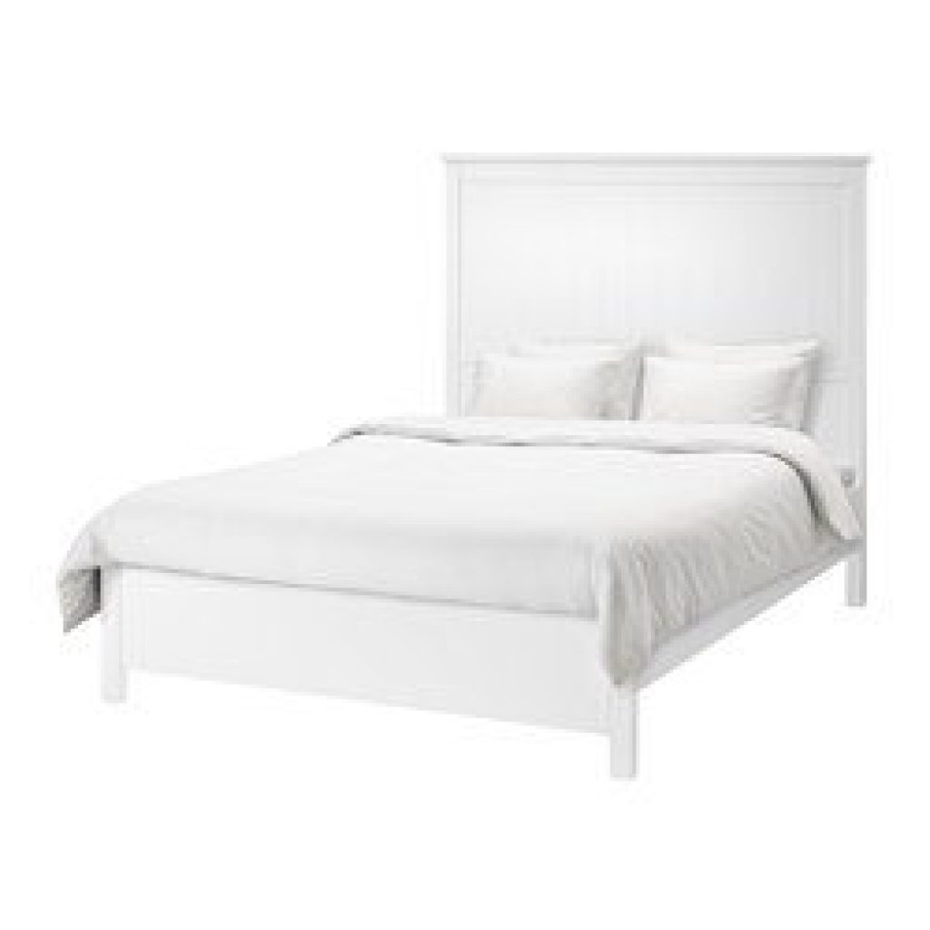 Undredal Bed Frame White Lönset, White Birch Bed Frame