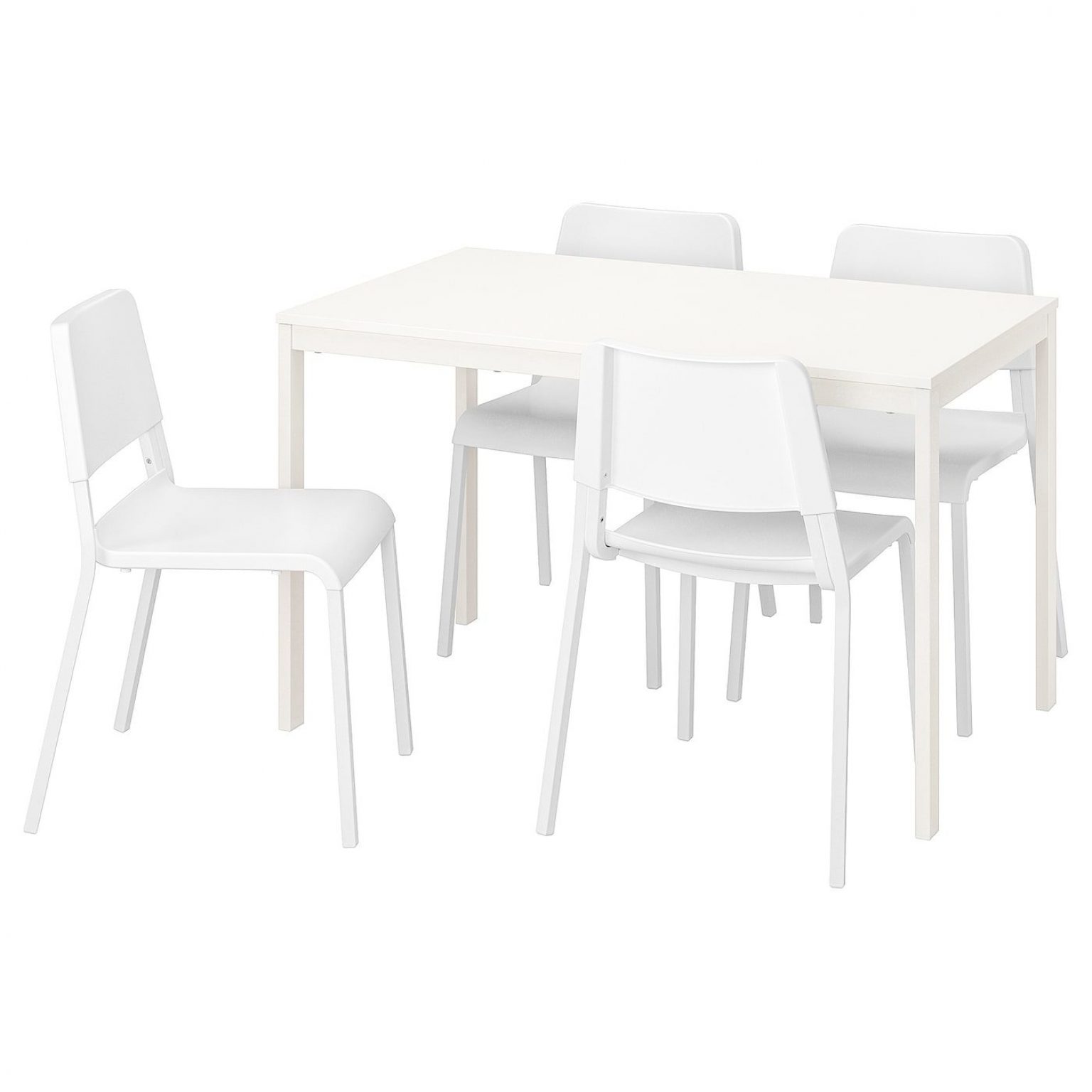 VANGSTA / TEODORES Table and 4 chairs white, white - IKEAPEDIA