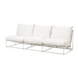 Warlike legation beast HAVSTEN Sofa, in/outdoor without armrests with open end, beige - IKEAPEDIA