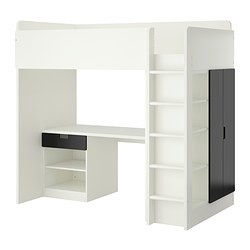 Stuva Loft Bed With 1 Drawer 2 Doors, Ikea Bed Frame With Desk