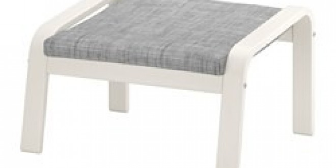 Poang Footstool White Isunda Gray Ikea United States Ikeapedia